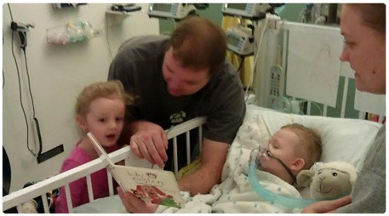 Siblings Visit Ben in the PICU
