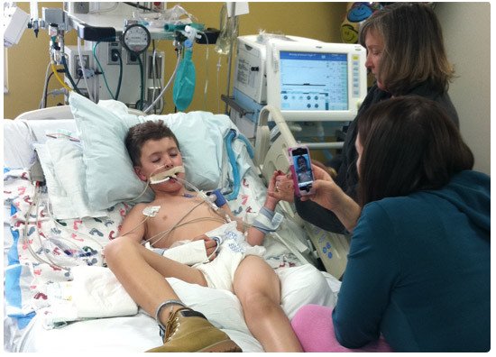 Chase in the PICU in a Coma
