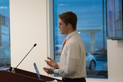 Brayden Butters, a high school senior, speaks about living with Type 1 Diabetes